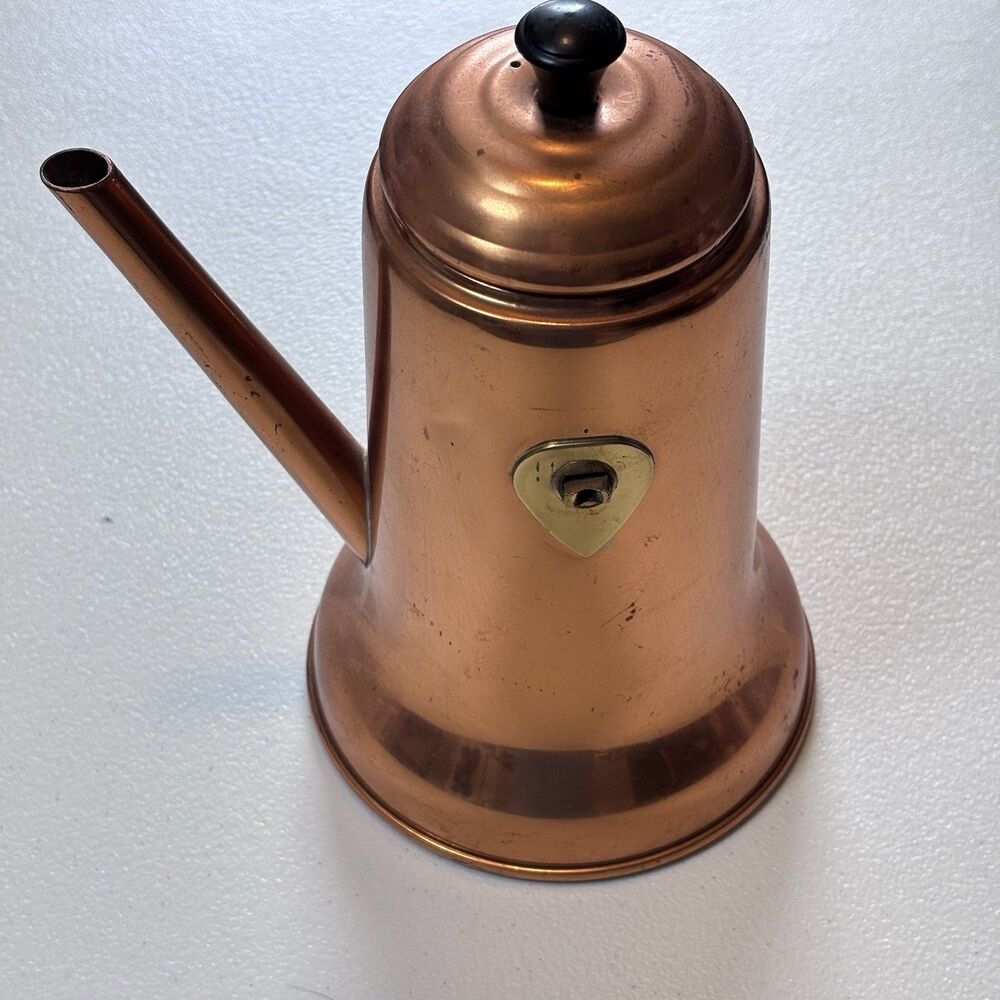 Vintage Coppercraft Guild Gooseneneck  Mass Copper Kettle/Coffee Pod USA MCM
